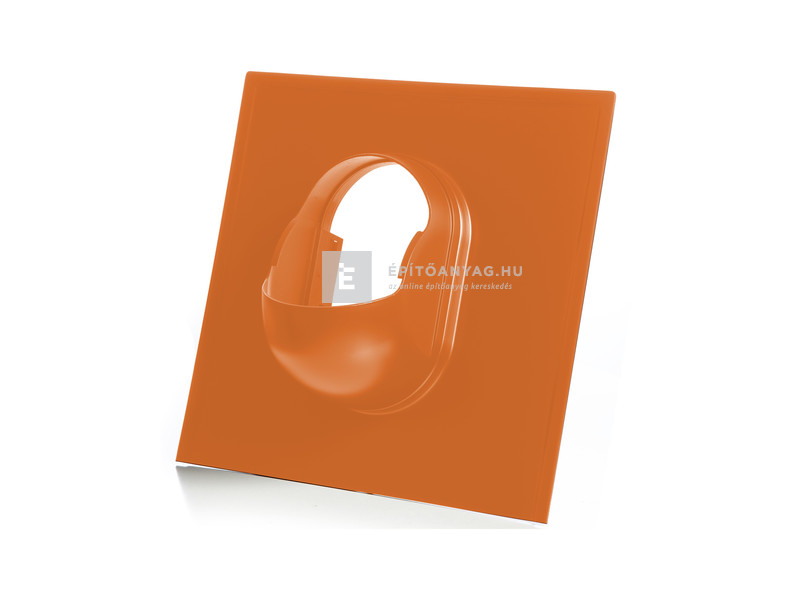 Klöber műanyag alapcserép zsindely/pala 40x40 cm DN125 téglavörös