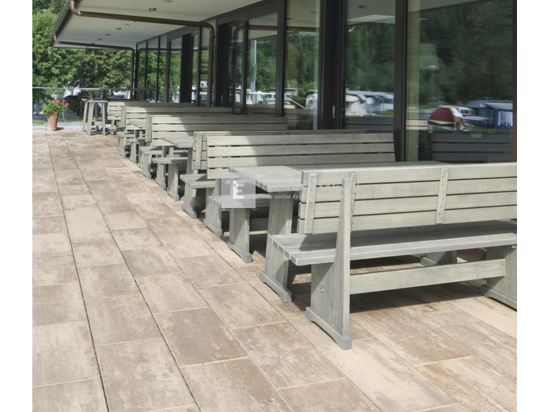 Viastein Folio Fino Teraszburkoló lap mokka árnyalt 60x30x4,2 cm