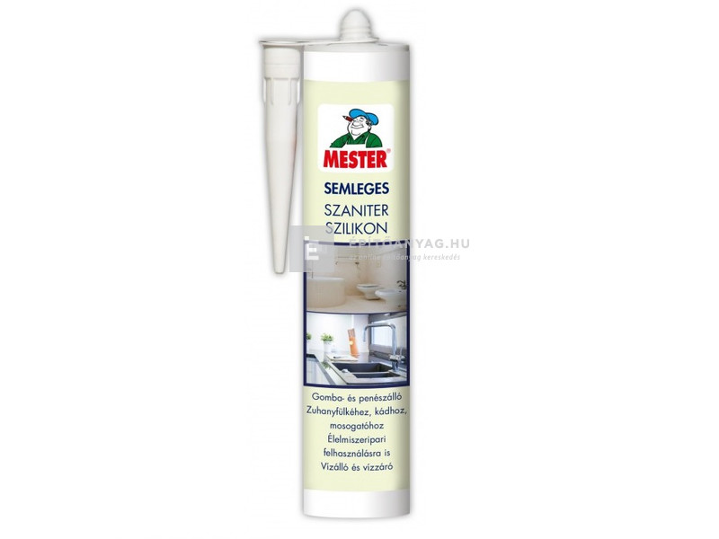 Mester Semleges Szaniter Szilikon fehér 310 ml