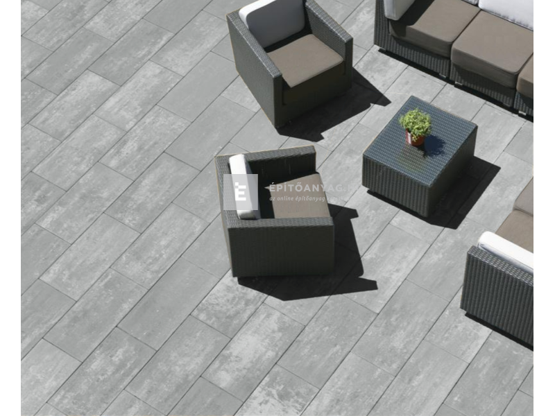 Viastein Folio Fino Teraszburkoló lap bazalt árnyalt 60x30x4,2 cm 14 sor CCP