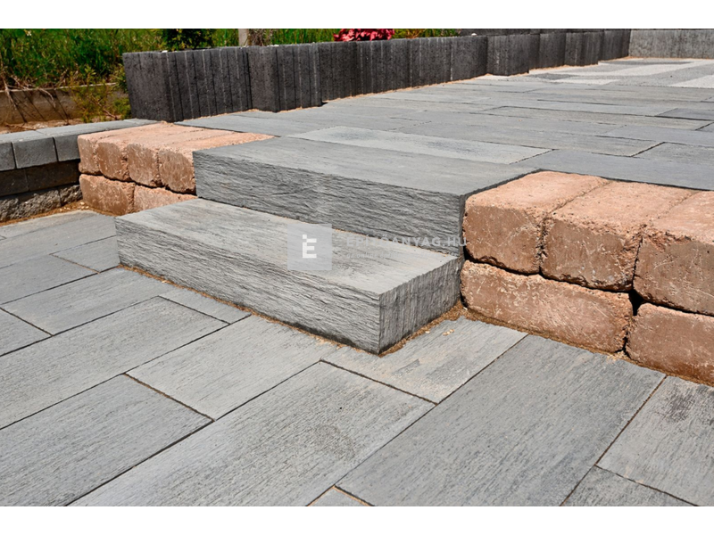 KK Kavics Kilkenny Blokklépcső szürke 100x39,5x15 cm