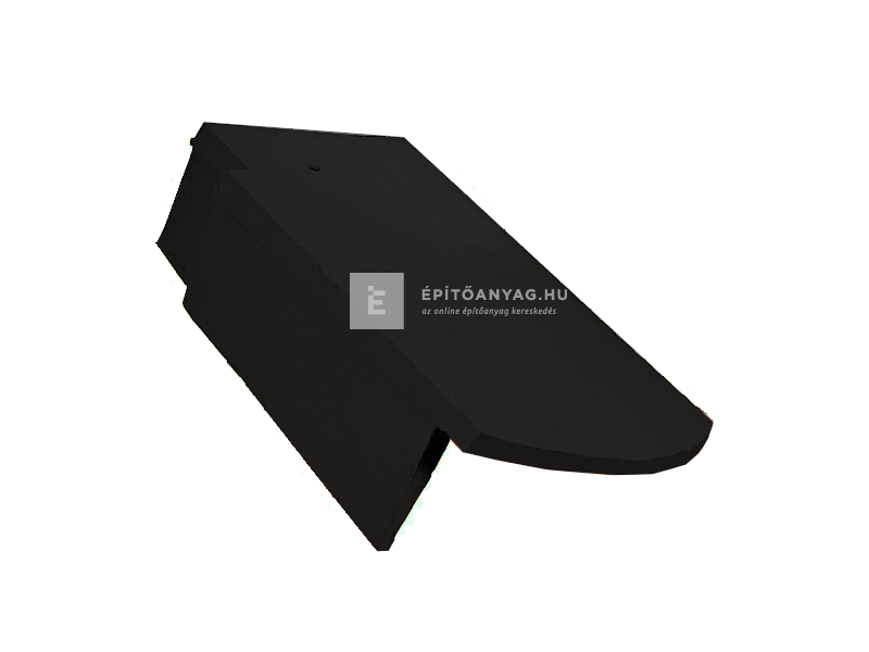 Creaton RÓNA szegmensvágású szegélycserép bal Nuance fekete matt engóbozott