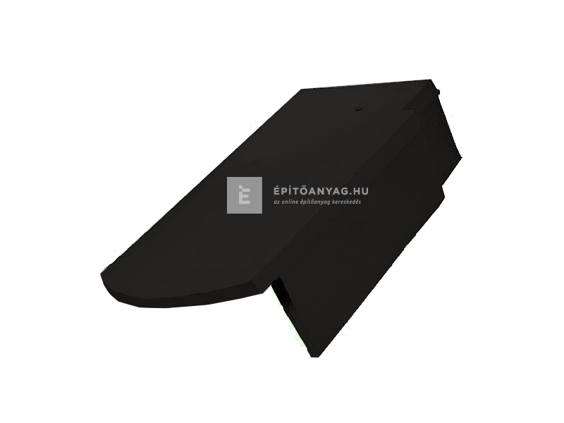 Creaton RÓNA szegmensvágású szegélycserép jobb Nuance fekete matt engóbozott