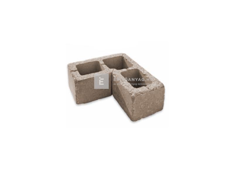 Leier Antik kerítéskő sarokelem sepia 20x40x20 cm