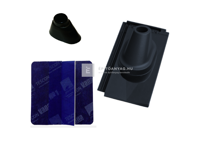 Tondach V11 antennakivezető szett FusionProtect bazalt