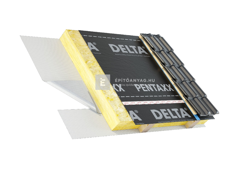 Dörken Delta Pentaxx Diffúziós tetőfólia, ragasztósávval 1,5x50 m (75 m2/tekercs)