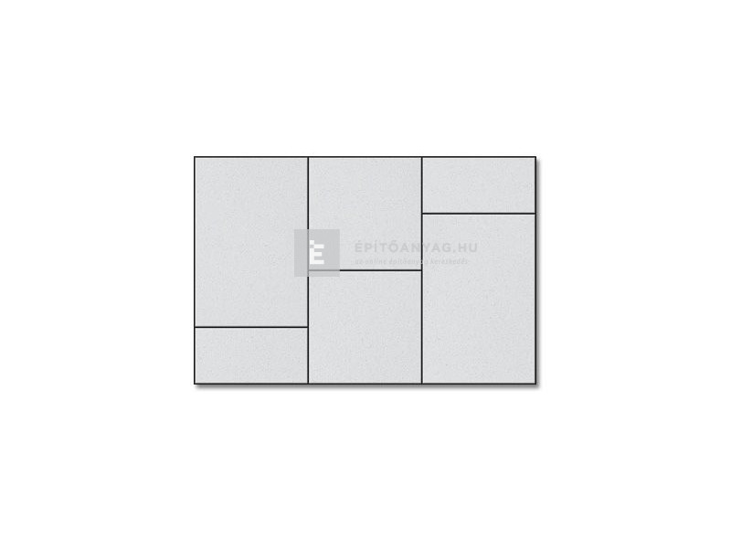Semmelrock Citytop Elegance Kombi Térkő, bianco, 6 cm