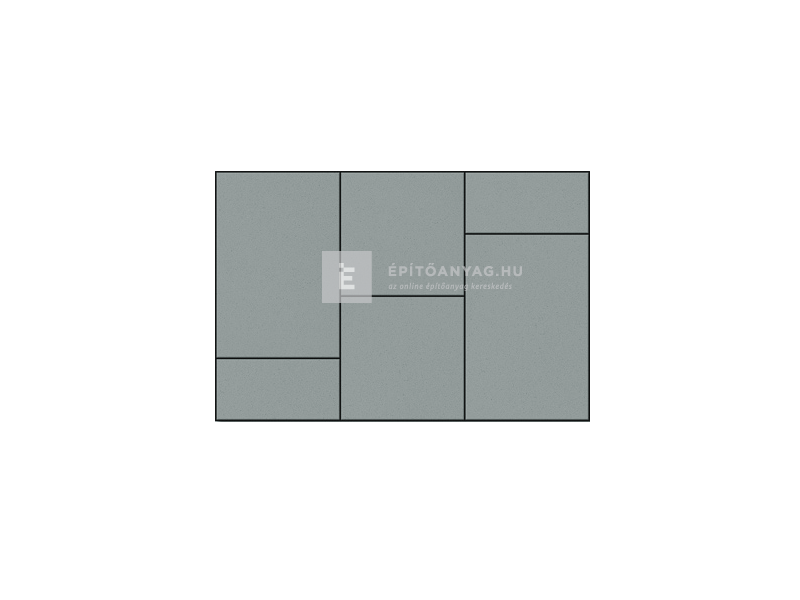 Semmelrock Citytop Elegance Kombi Térkő, grigio, 6 cm