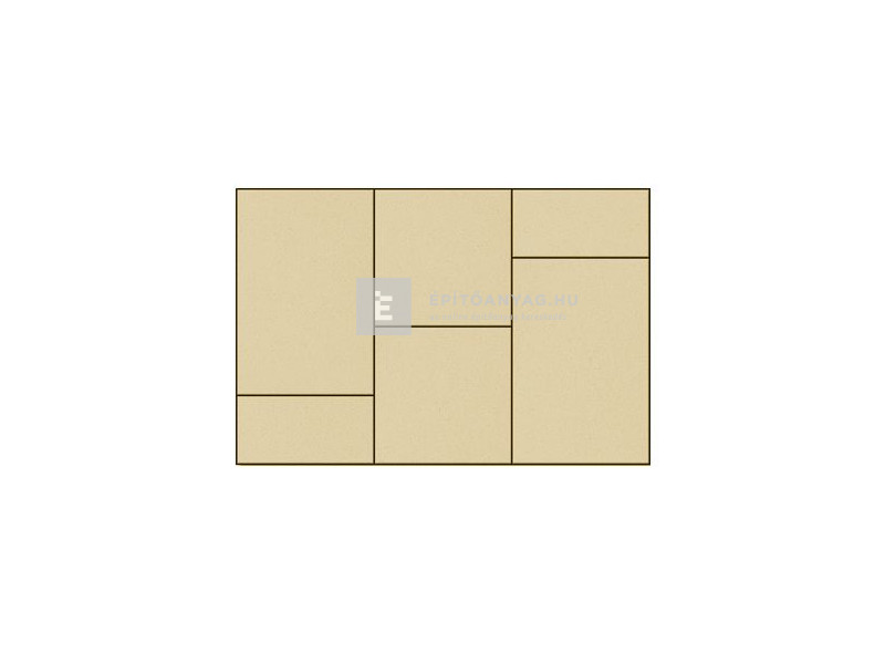 Semmelrock Citytop Elegance Kombi Térkő, prosecco, 6 cm