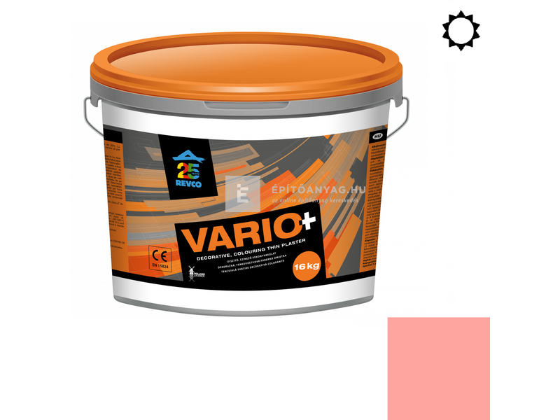 Revco Vario Spachtel Vékonyvakolat, kapart 1 mm pink 2, 16 kg