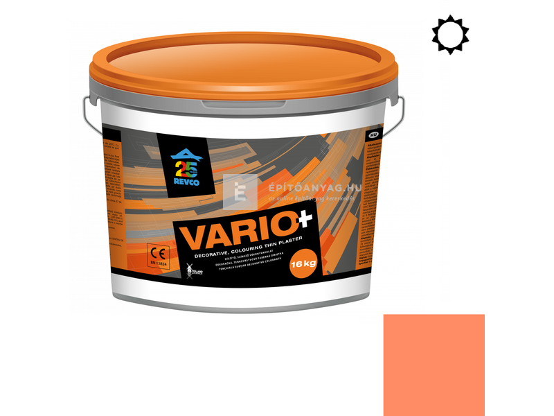Revco Vario Spachtel Vékonyvakolat, kapart 1 mm salmon 5, 16 kg