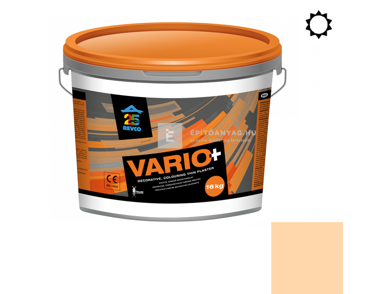 Revco Vario Spachtel Vékonyvakolat, kapart 2,5 mm mandarin 2, 16 kg