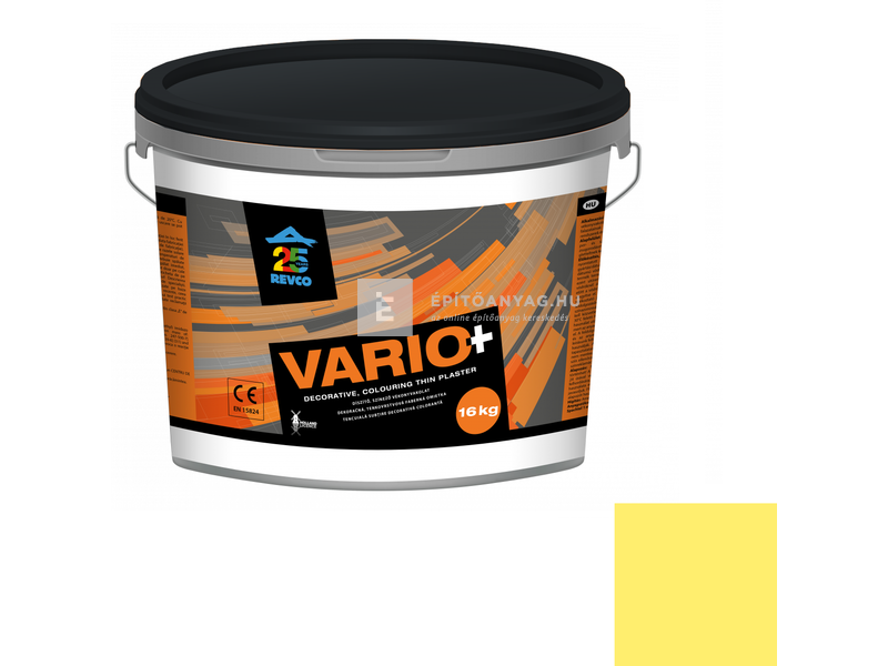Revco Vario Struktúra Vékonyvakolat, gördülőszemcsés 2 mm lemon 4, 16 kg