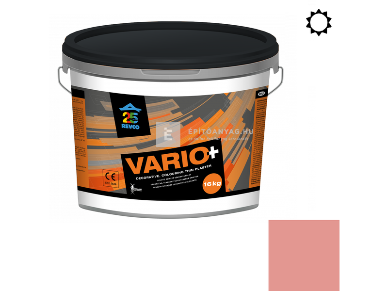 Revco Vario Struktúra Vékonyvakolat, gördülőszemcsés 2 mm rouge 3, 16 kg