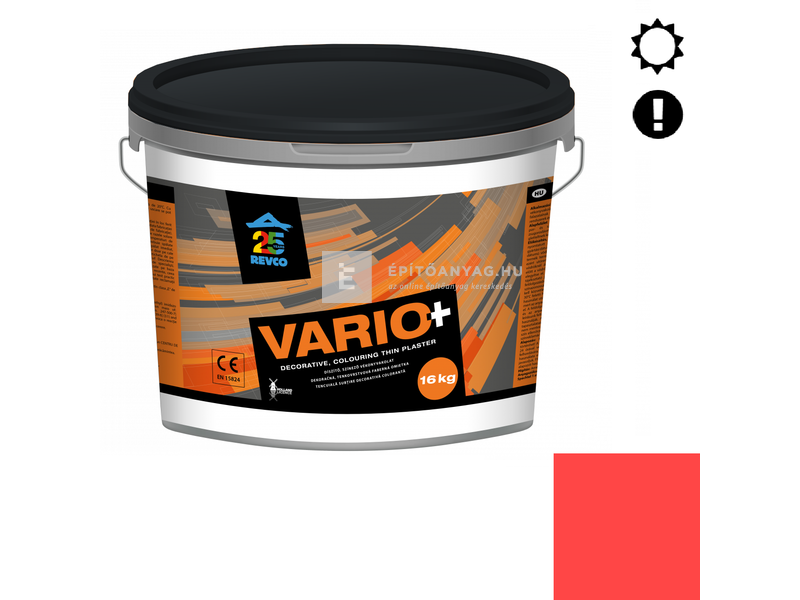 Revco Vario Struktúra Vékonyvakolat, gördülőszemcsés 2 mm scarlet 5, 16 kg
