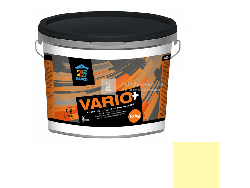 Revco Vario Struktúra Vékonyvakolat, gördülőszemcsés 3 mm lemon 2, 16 kg