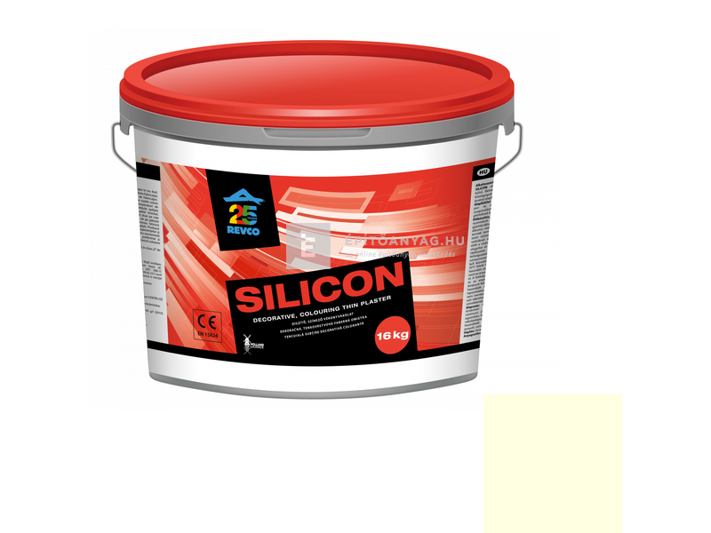 Revco Szilikon Spachtel Vékonyvakolat, kapart 1,5 mm canari 1, 16 kg