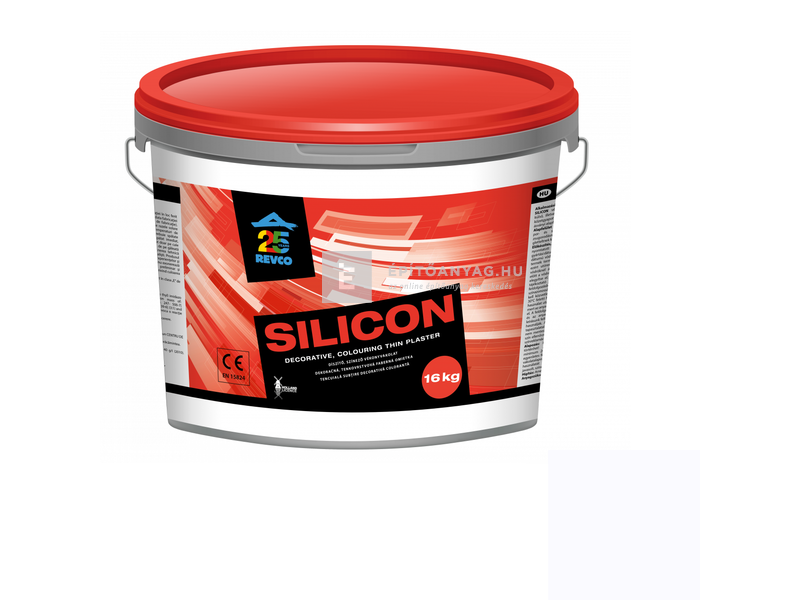 Revco Szilikon Spachtel Vékonyvakolat, kapart 1,5 mm grafit 1, 16 kg