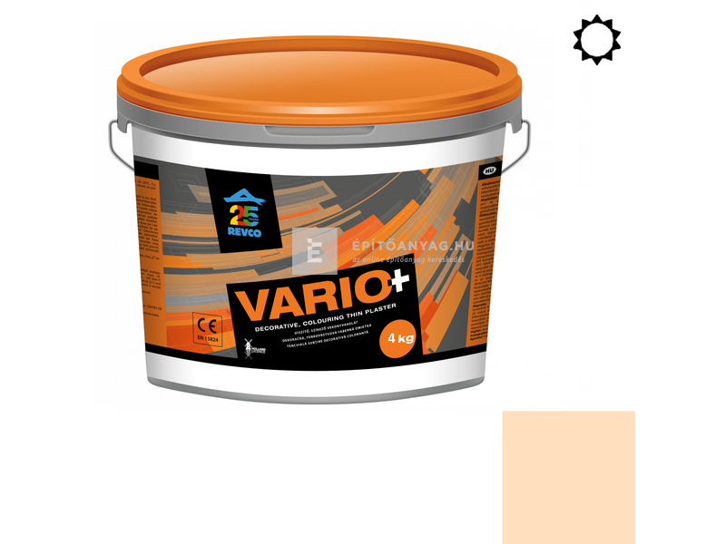 Revco Vario Spachtel Vékonyvakolat, kapart 1,5 mm mandarin 1 4 kg
