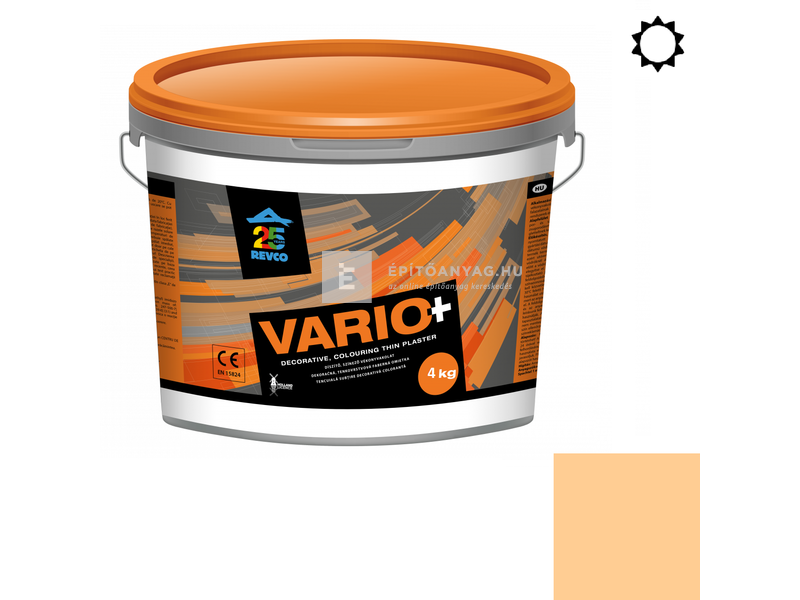 Revco Vario Spachtel Vékonyvakolat, kapart 1,5 mm mandarin 3 4 kg