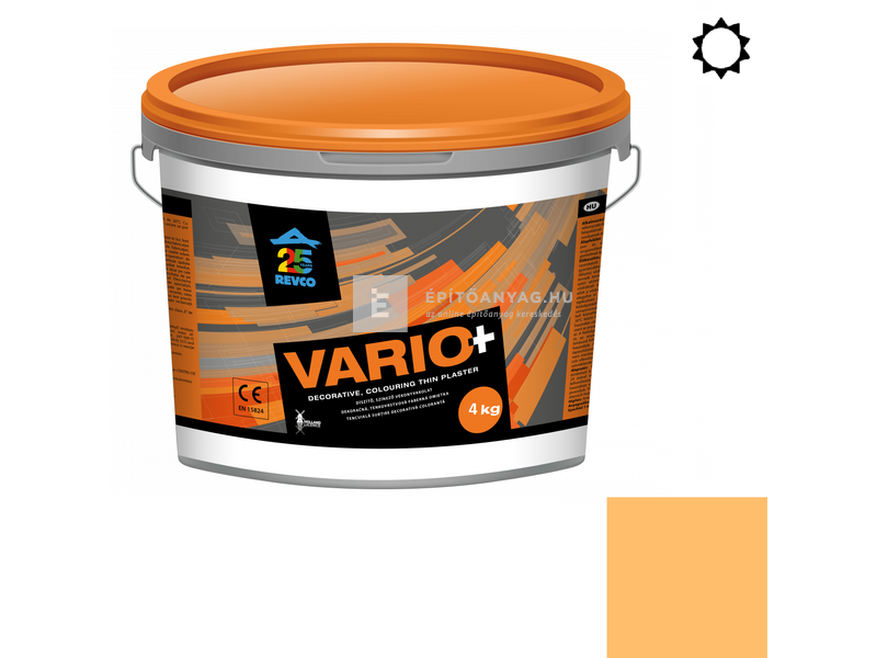 Revco Vario Spachtel Vékonyvakolat, kapart 1,5 mm mandarin 4 4 kg