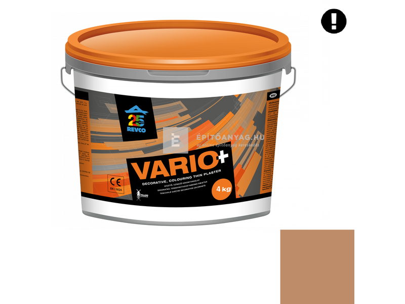 Revco Vario Spachtel Vékonyvakolat, kapart 1,5 mm mocca 4 4 kg