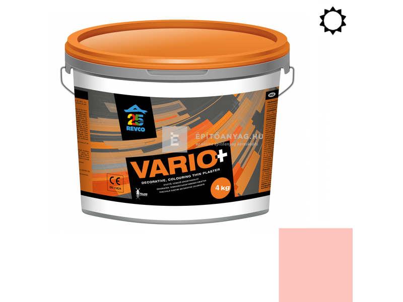 Revco Vario Spachtel Vékonyvakolat, kapart 1,5 mm pink 1 4 kg