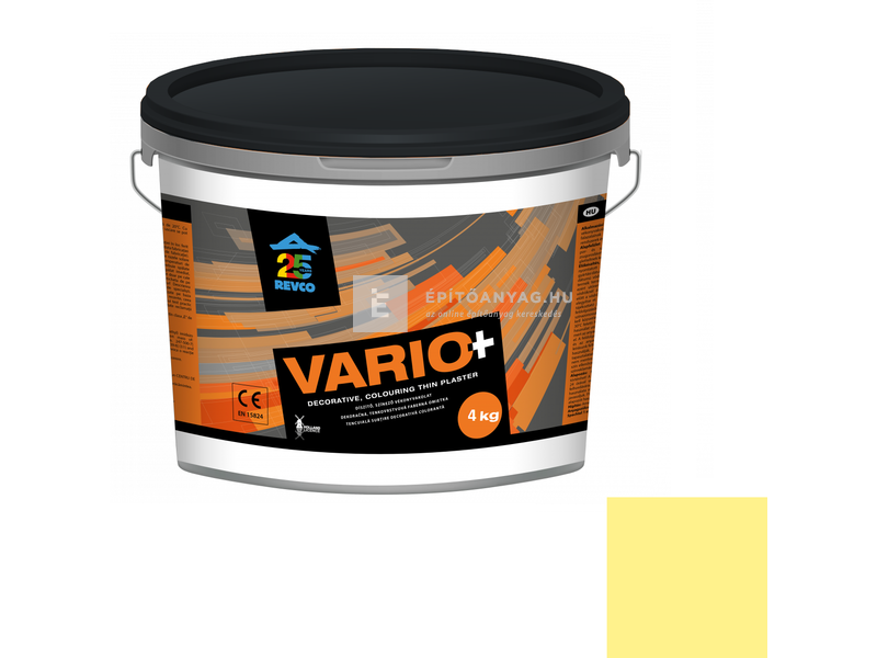 Revco Vario Struktúra Vékonyvakolat, gördülőszemcsés 2 mm lemon 3 4 kg