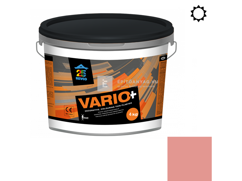 Revco Vario Struktúra Vékonyvakolat, gördülőszemcsés 2 mm rouge 3 4 kg