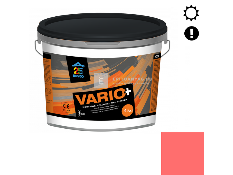 Revco Vario Struktúra Vékonyvakolat, gördülőszemcsés 2 mm scarlet 4 4 kg
