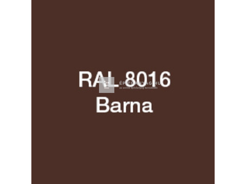 Poli-Farbe Cellkolor Zománcfesték fára és fémre matt RAL 8016 barna 0,8 l