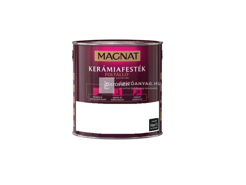 Poli-Farbe Magnat Kerámiafesték Foltálló beltéri kerámiafesték Fehér CM1