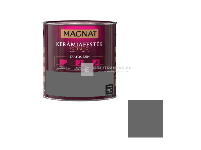 Poli-Farbe Magnat Kerámiafesték Foltálló beltéri kerámiafesték Stílusos antracit CM20