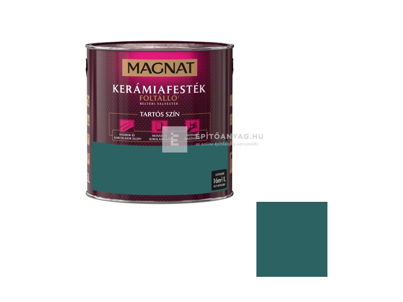 Poli-Farbe Magnat Kerámiafesték Foltálló beltéri kerámiafesték Intenzív smaragd CM29