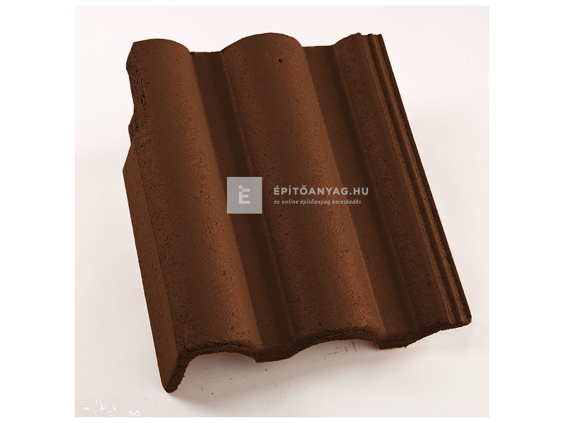 újHÁZ Leier Toscana Lux Matt beton szegélycserép bal, barna
