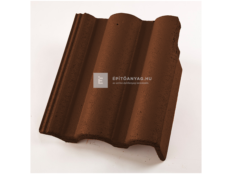 újHÁZ Leier Toscana Lux Matt beton szegélycserép jobb, barna
