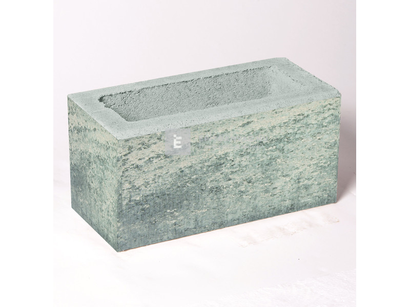 Leier Modern Kerítéskő satírozott natúr füstantracit 40x20x20 cm