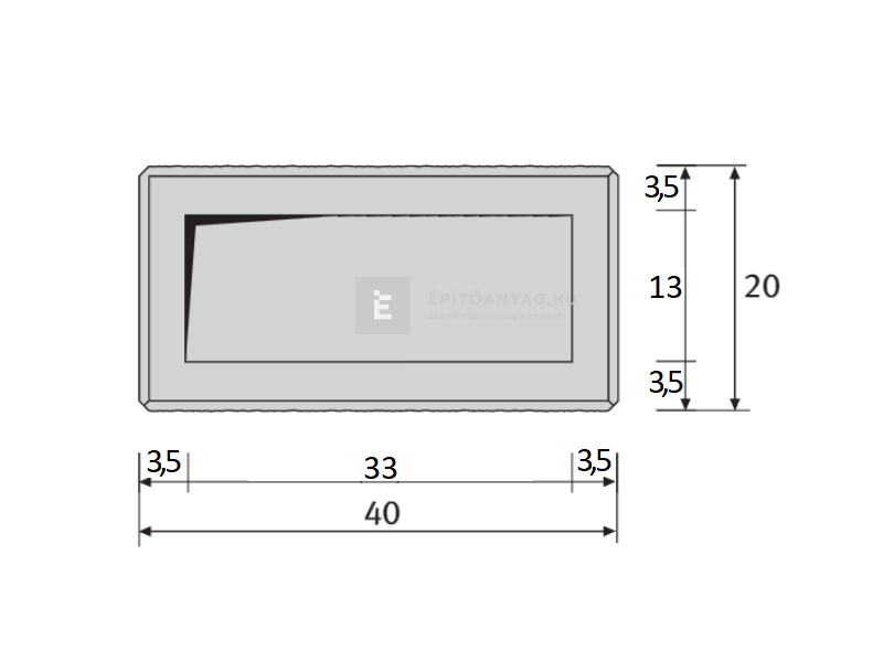 Leier Modern Kerítéskő satírozott natúr beige-barna 40x20x20 cm