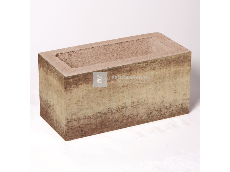 Leier Modern Kerítéskő satírozott natúr beige-barna 40x20x20 cm