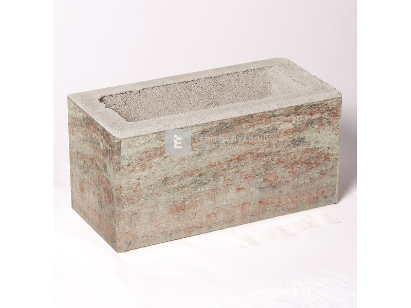 Leier Modern Kerítéskő satírozott natúr kagylóhéj 40x20x20 cm