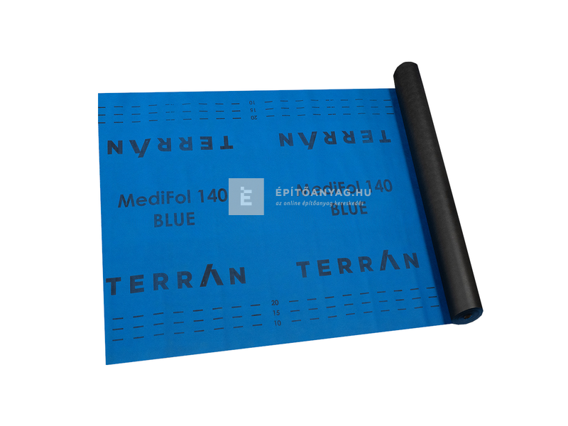 Terrán MediFol 140 Blue páraáteresztő tetőfólia 140 g, 75 m2