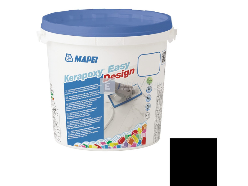 Mapei Kerapoxy Easy Design epoxi fugázó 120 fekete 3 kg