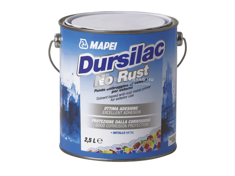 Mapei Dursilac No Rust szintetikus rozsdagátló alapozó 2,5 l