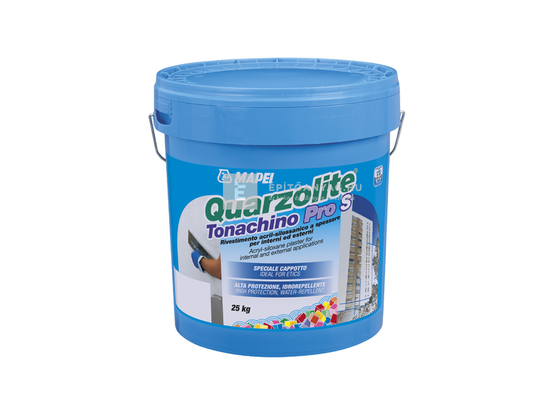 Mapei Quarzolite Tonachino PRO S vékonyvakolat fehér 1,5 mm 25 kg