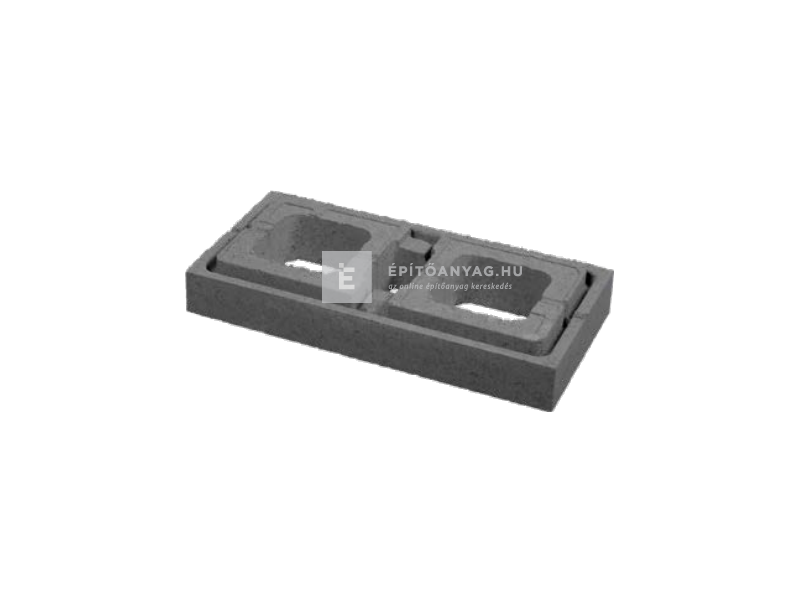 Viastein Modulo MKE kerítéselem 9 cm sima felület antracit 60x30 cm