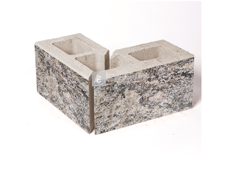 Leier Architektúra Kerítéskő sarokelem jégszürke 40x20x20 cm