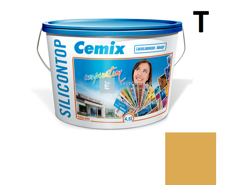 Cemix-LB-Knauf SiliconTop Homlokzatfesték 4377 orange 4,5 l