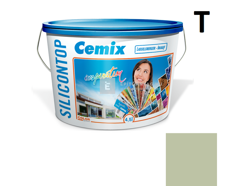 Cemix-LB-Knauf SiliconTop Homlokzatfesték 4515 green 4,5 l