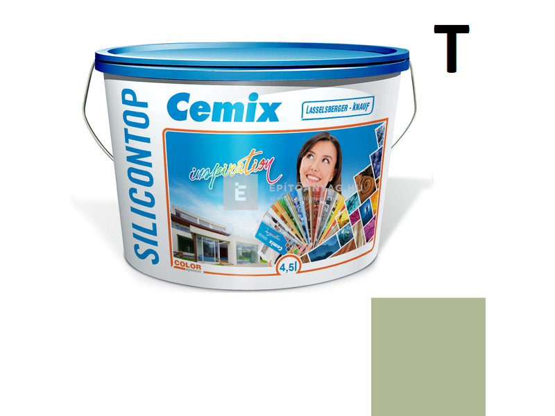 Cemix-LB-Knauf SiliconTop Homlokzatfesték 4517 green 4,5 l