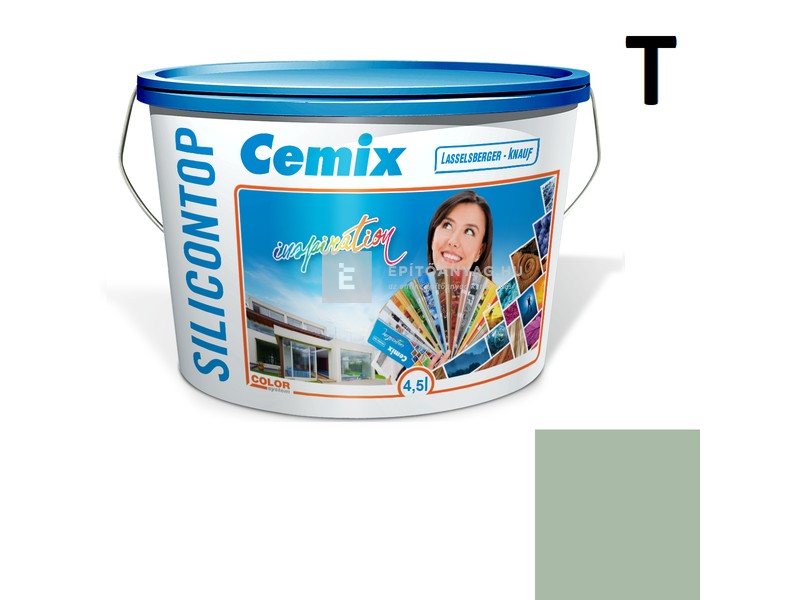 Cemix-LB-Knauf SiliconTop Homlokzatfesték 4527 green 4,5 l